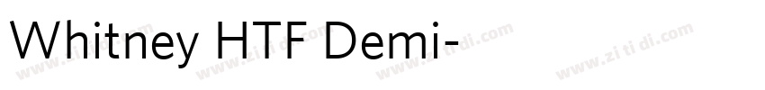 Whitney HTF Demi字体转换